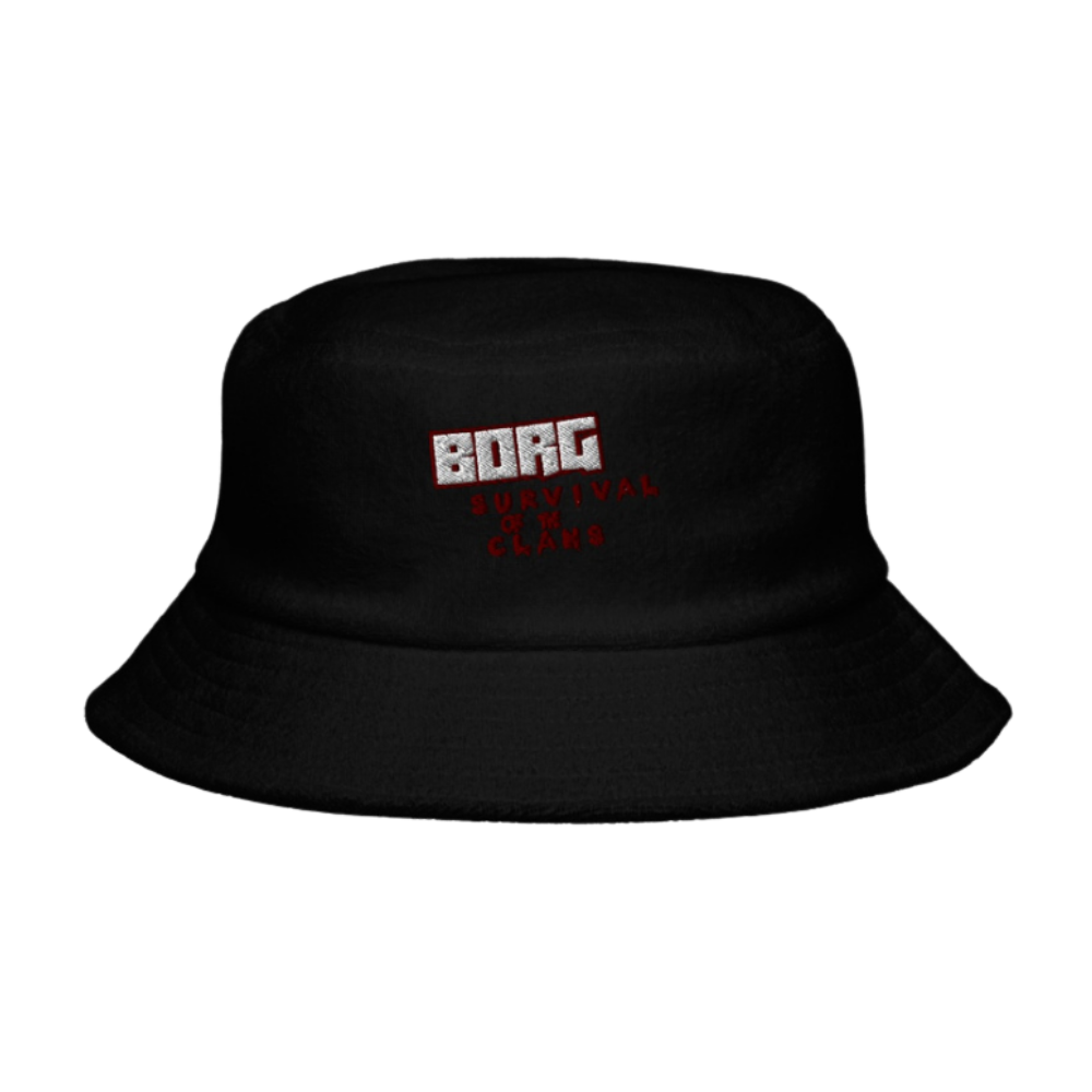 BORG bucket hat embroidery
