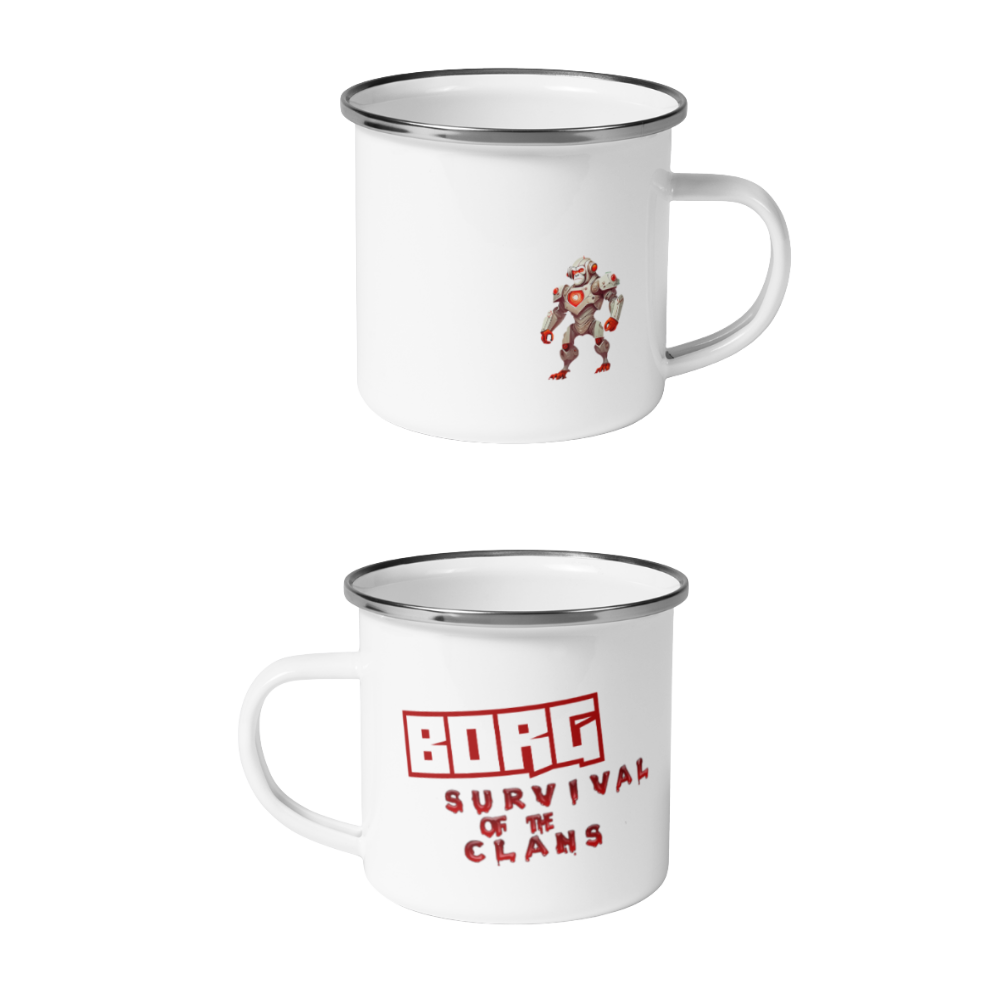BORG enamel camping cup